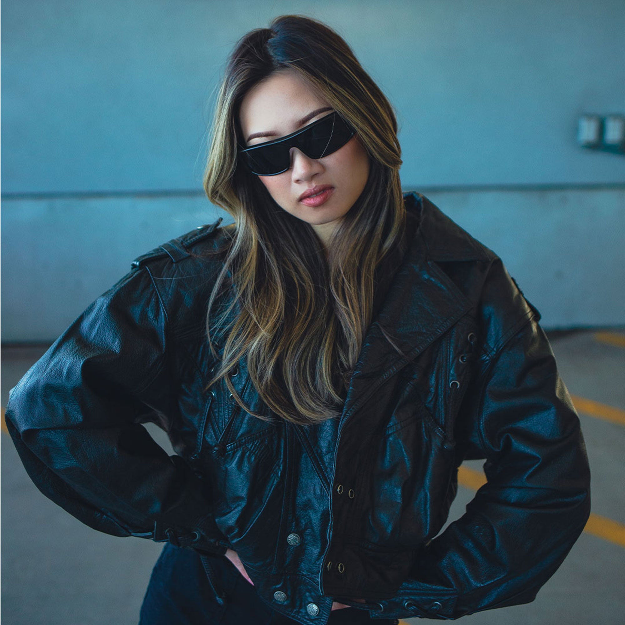 Rave Techno Black Sunglasses